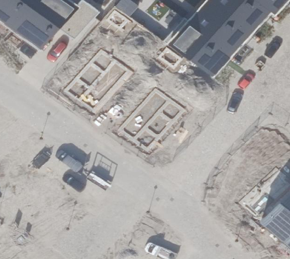 True ortho Luchtfoto op daksegment