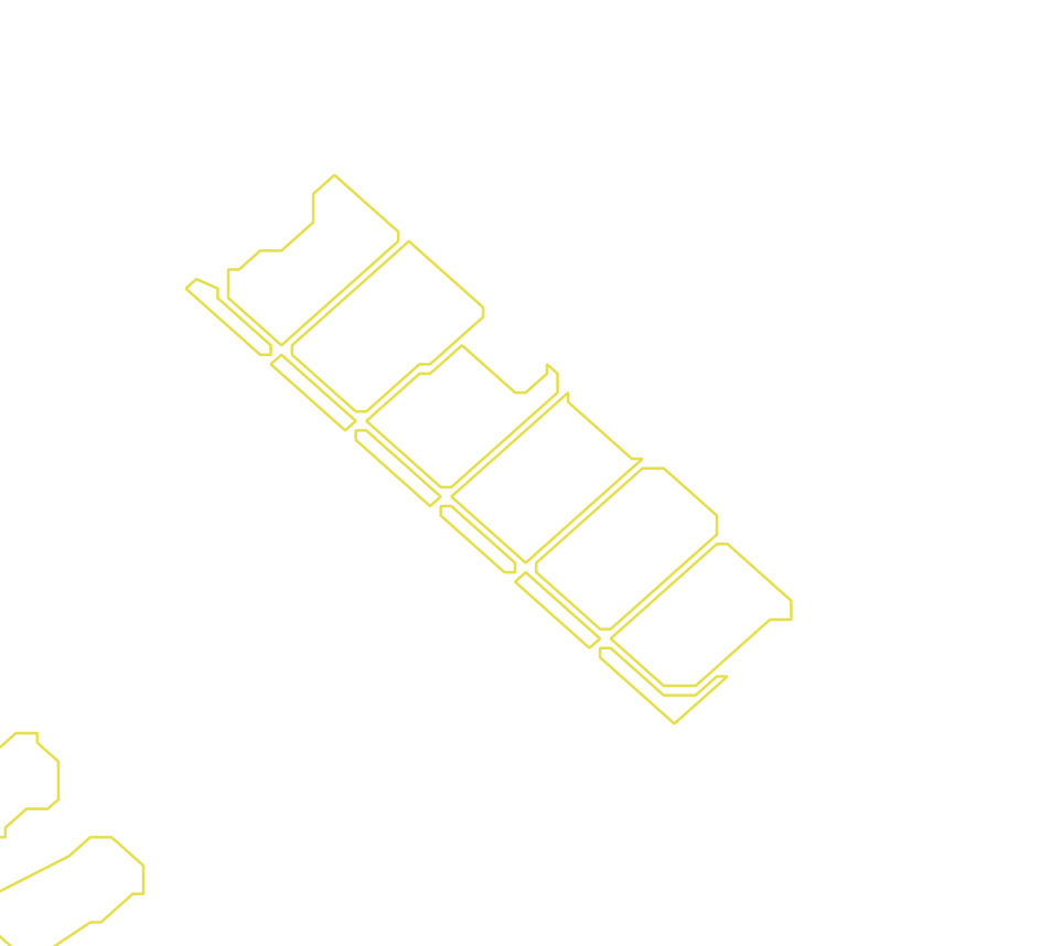 Daksegment met contourlijnen en structuurweergave