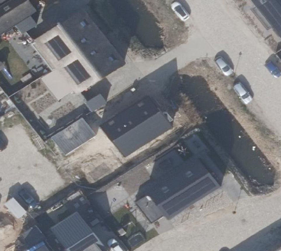 True ortho Luchtfoto op daksegment
