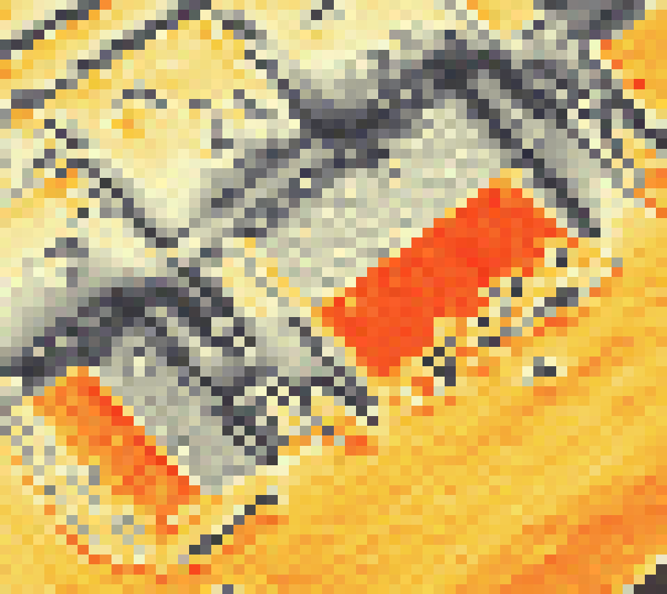 PV-irradiatie op daksegment ingezoomd met intensiteitsverdeling van zonlicht