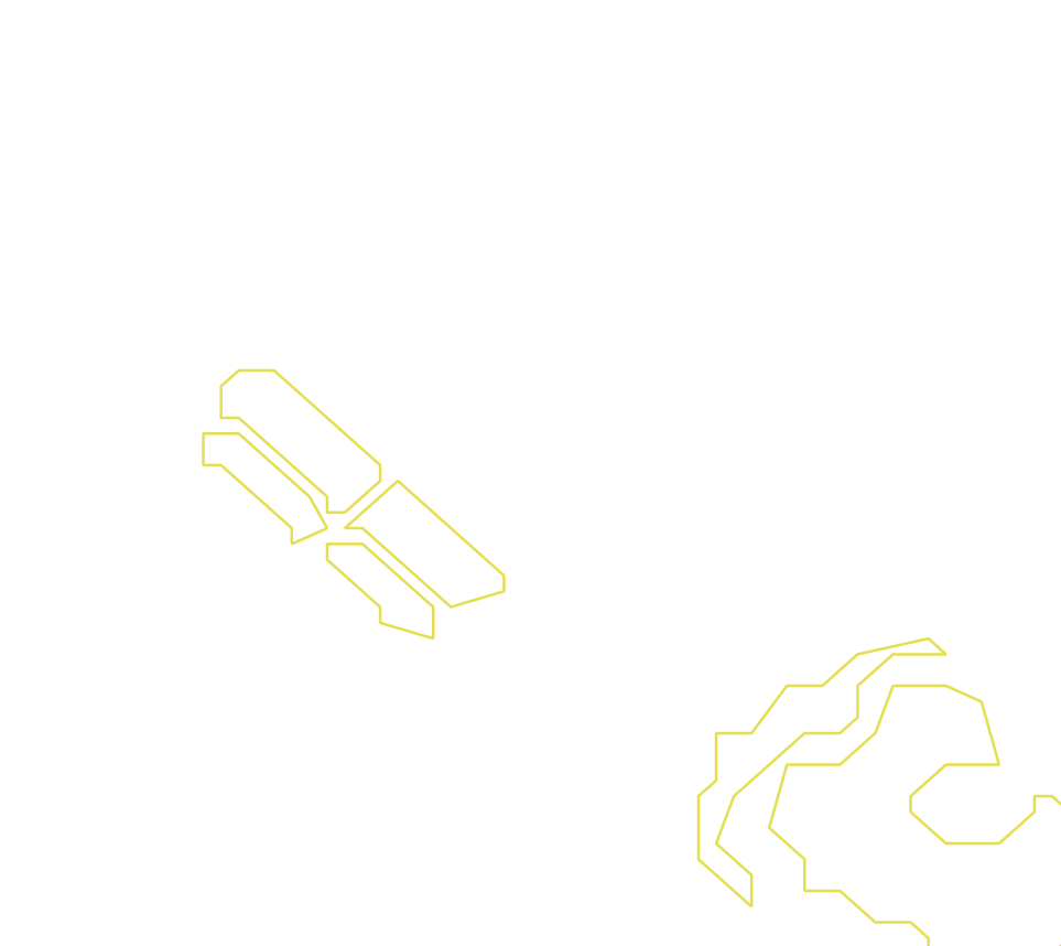 Daksegment ingezoomd met contourlijnen en structuurweergave