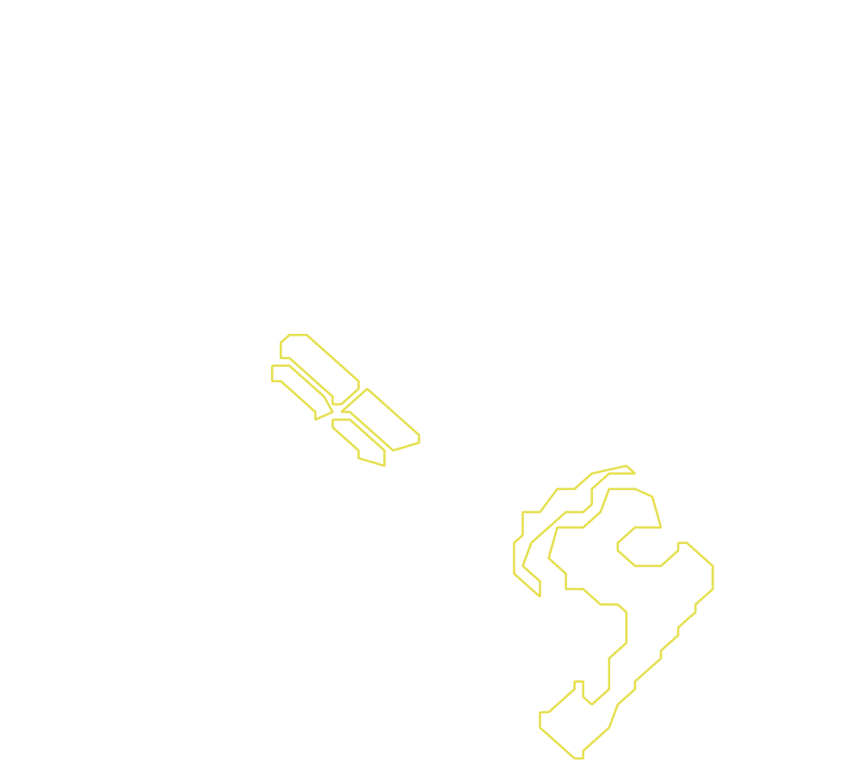 Daksegment met contourlijnen en structuurweergave
