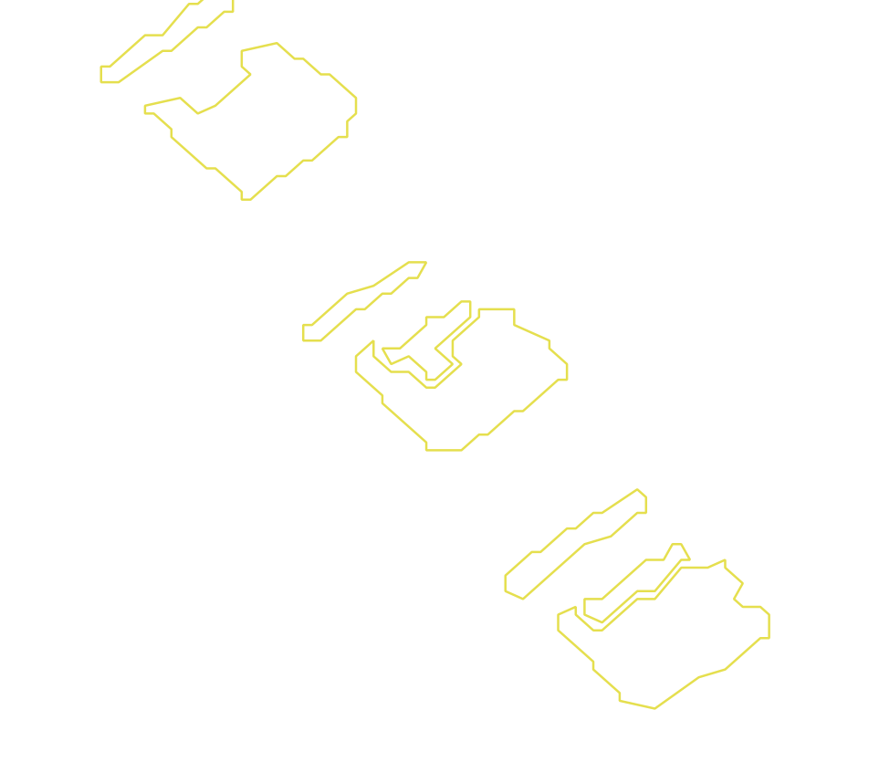 Daksegment met contourlijnen en structuurweergave