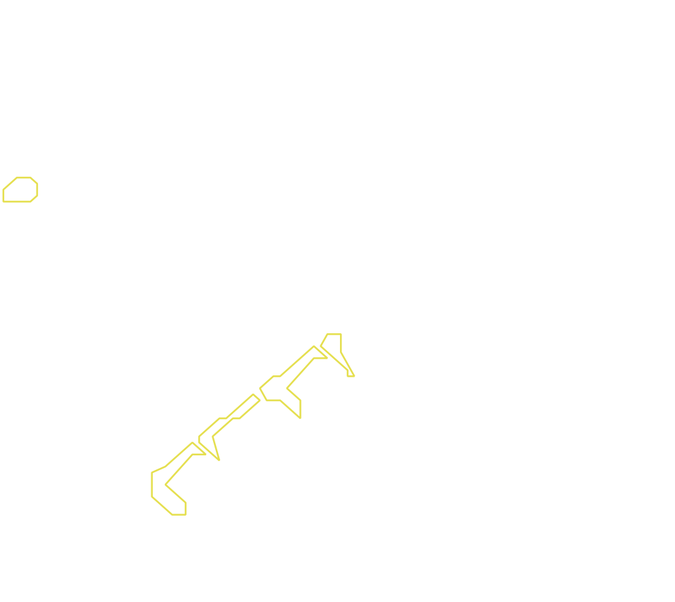 Daksegment met contourlijnen en structuurweergave