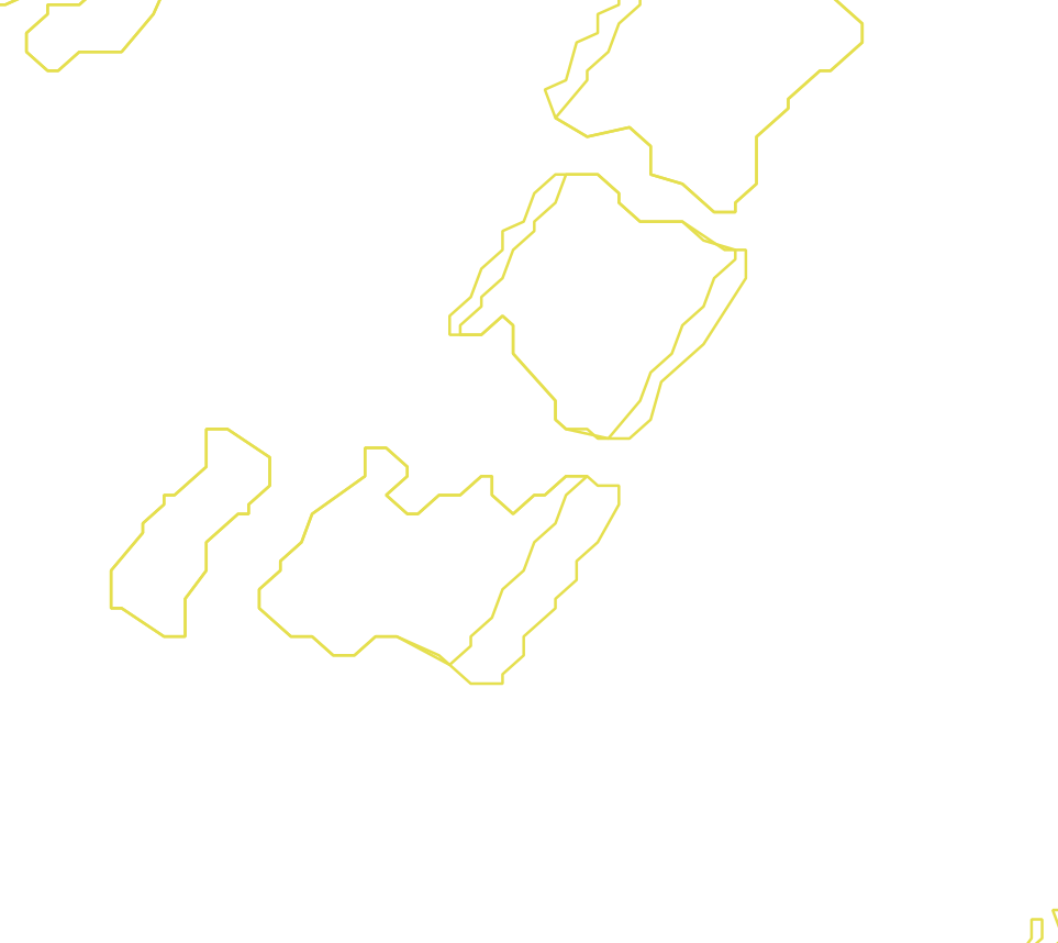Daksegment met contourlijnen en structuurweergave