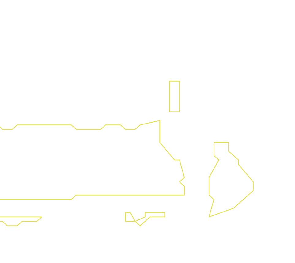 Daksegment ingezoomd met contourlijnen en structuurweergave