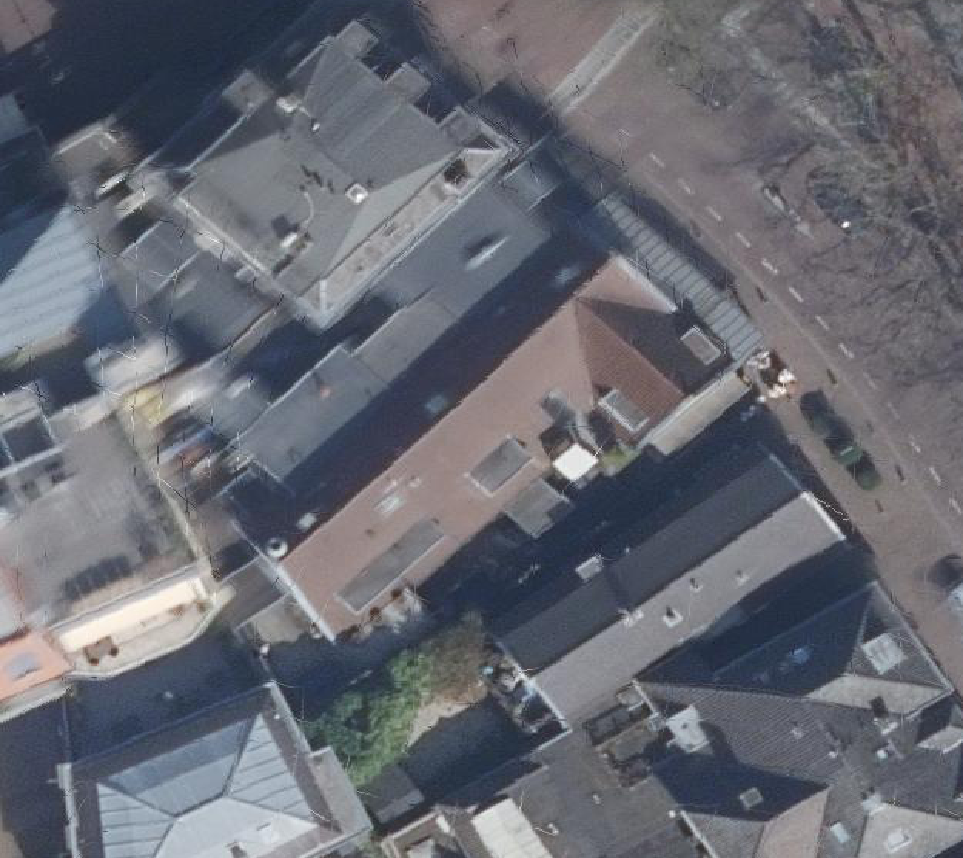 True ortho Luchtfoto op daksegment