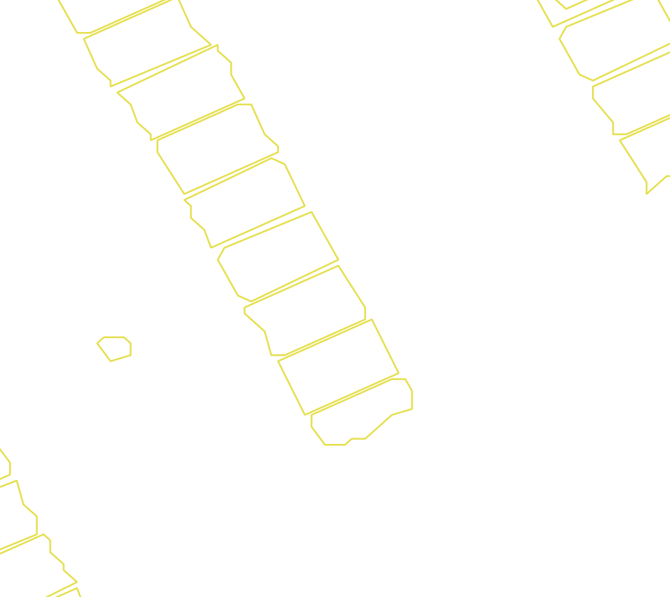 Daksegment met contourlijnen en structuurweergave