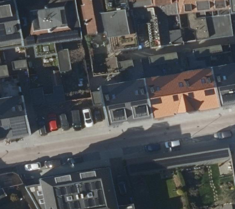 True ortho Luchtfoto op daksegment