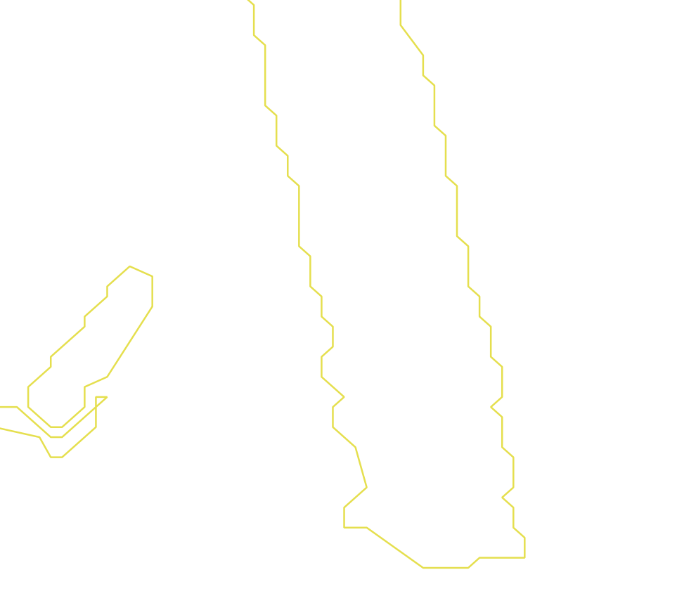 Daksegment ingezoomd met contourlijnen en structuurweergave