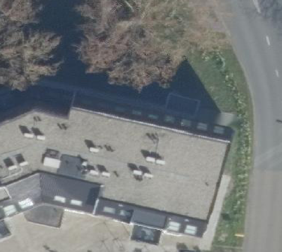True ortho luchtfoto van Houten met zicht op woning