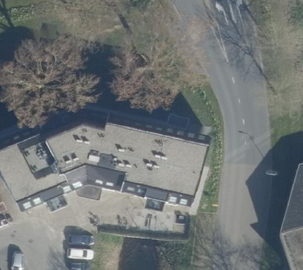 True ortho Luchtfoto op daksegment