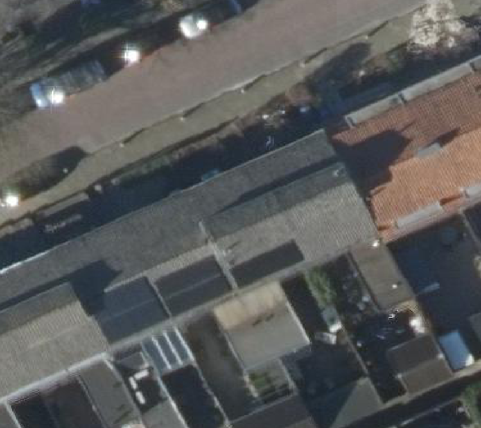 True ortho luchtfoto van Woerden met zicht op woning