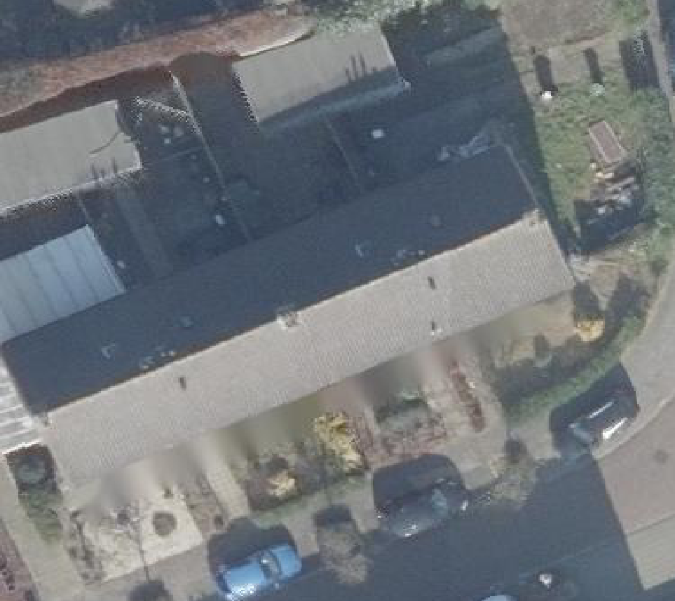 True ortho luchtfoto van Vught met zicht op woning
