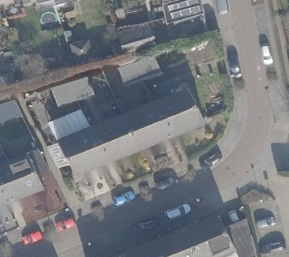 True ortho Luchtfoto op daksegment
