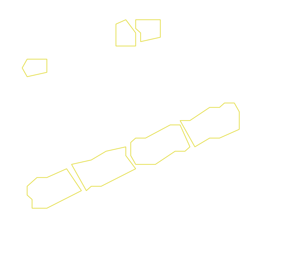 Daksegment ingezoomd met contourlijnen en structuurweergave