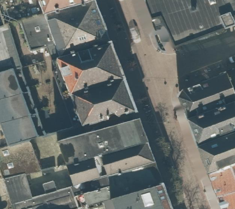 True ortho Luchtfoto op daksegment