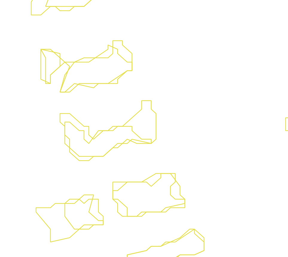 Daksegment ingezoomd met contourlijnen en structuurweergave