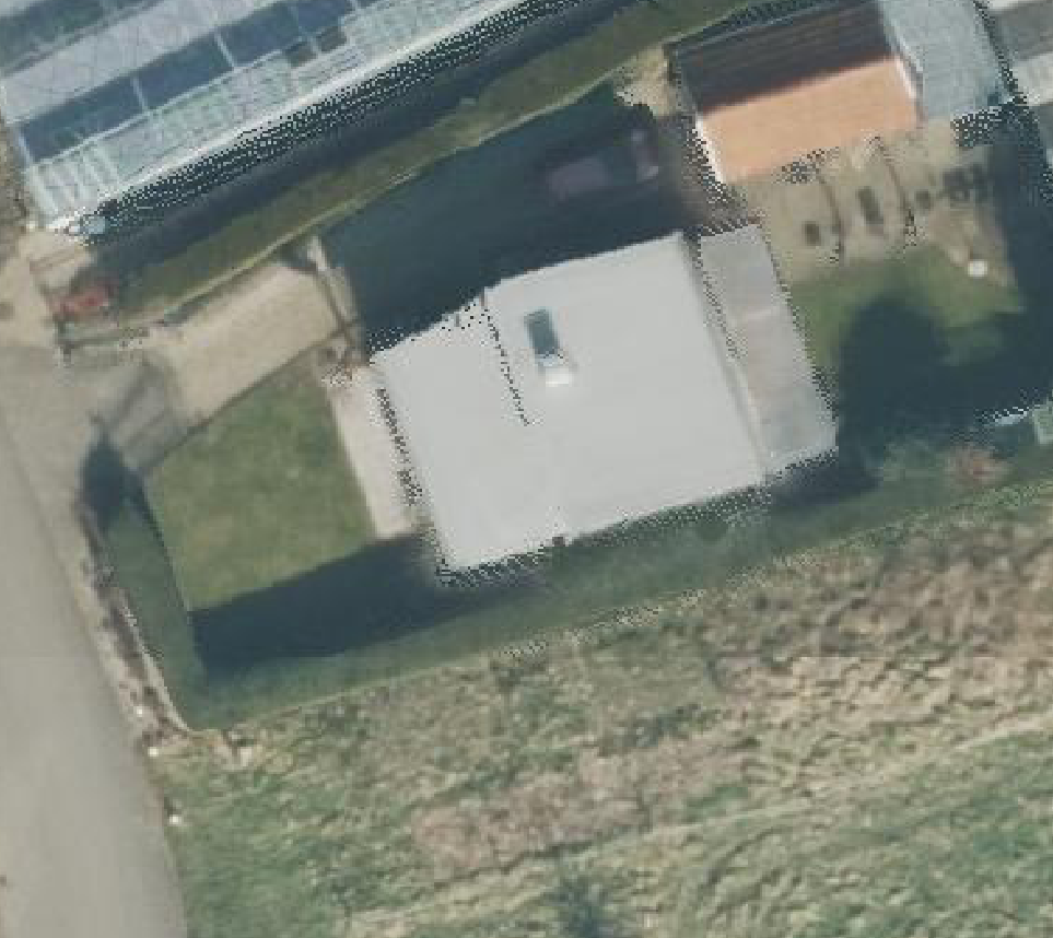 True ortho luchtfoto van Huissen met zicht op woning