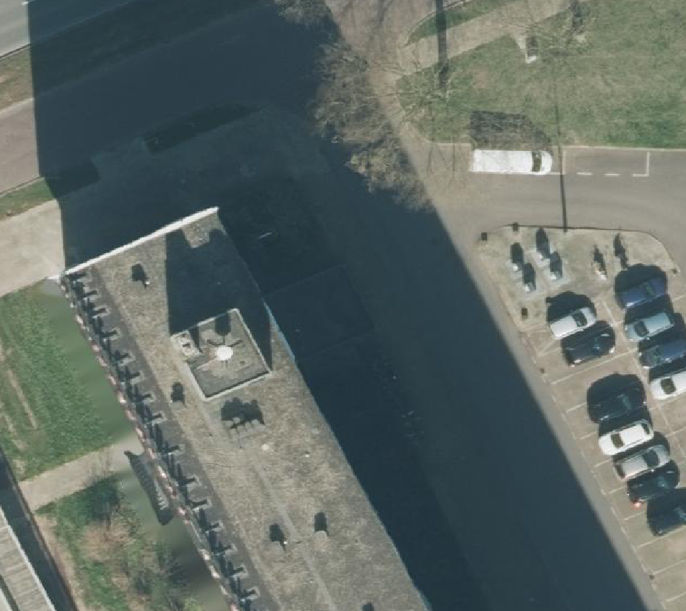 True ortho Luchtfoto op daksegment