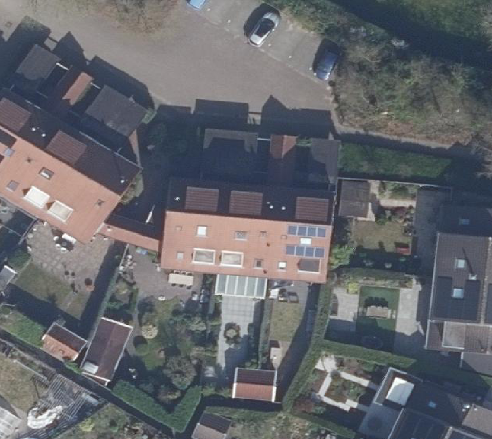 True ortho Luchtfoto op daksegment