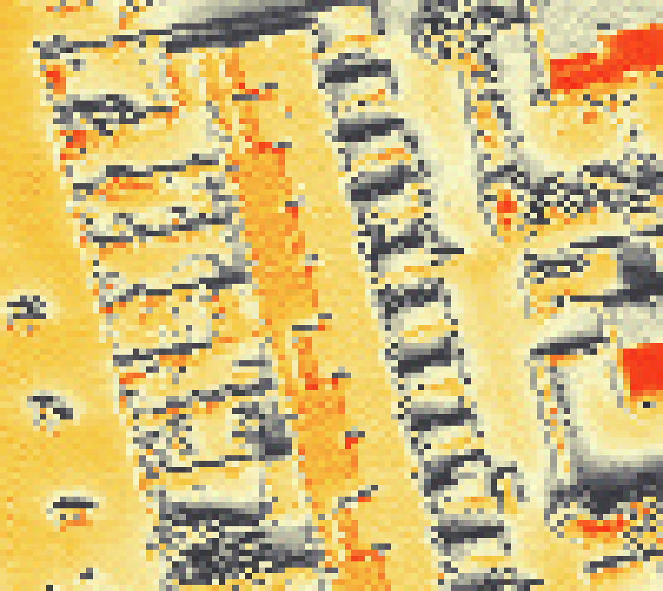 PV-irradiatie op daksegment met intensiteitsverdeling van zonlicht