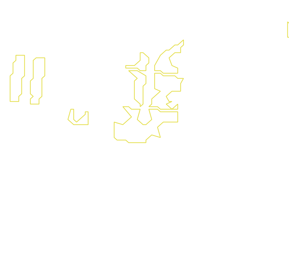Daksegment met contourlijnen en structuurweergave