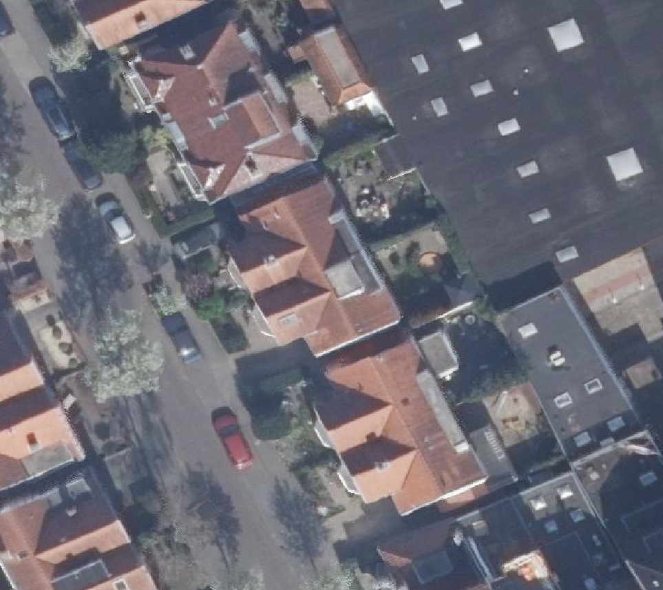 True ortho Luchtfoto op daksegment