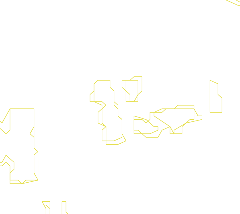 Daksegment ingezoomd met contourlijnen en structuurweergave