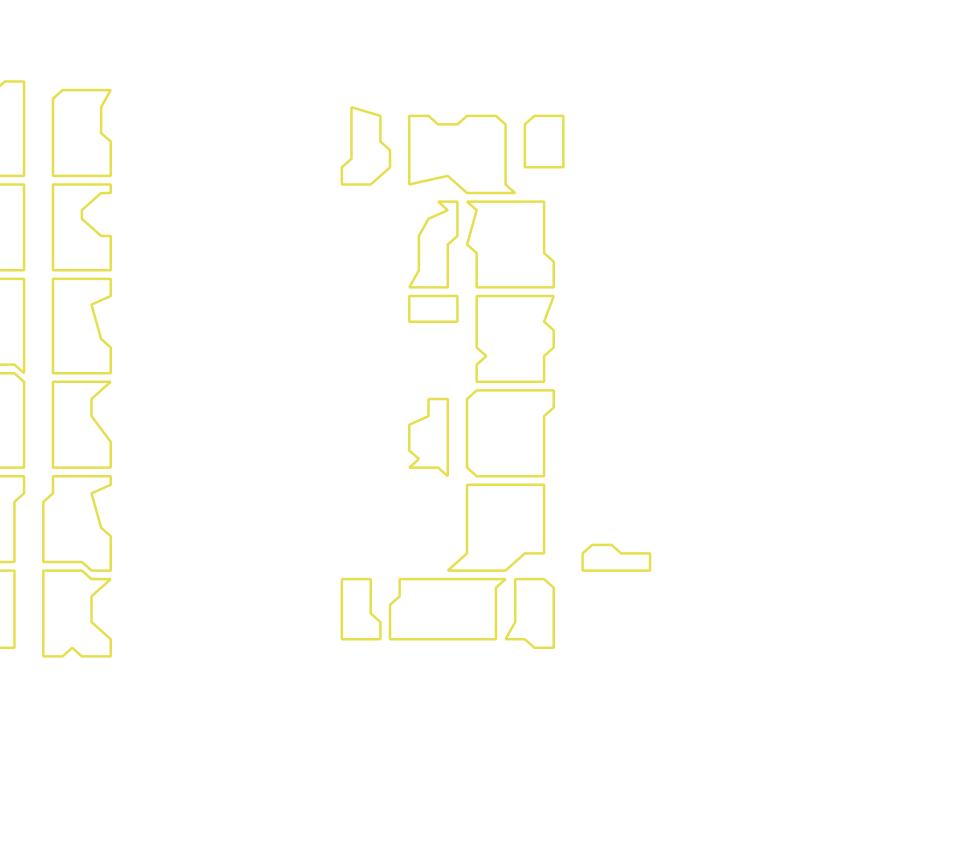 Daksegment met contourlijnen en structuurweergave