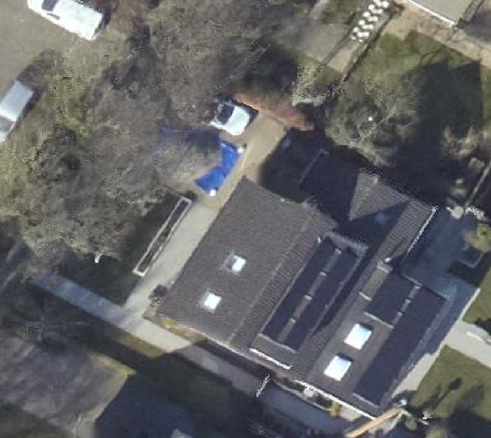 True ortho luchtfoto van Anna Paulowna met zicht op woning