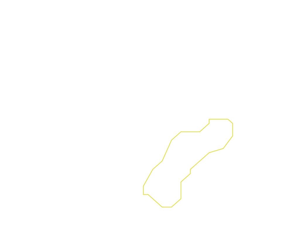 Daksegment ingezoomd met contourlijnen en structuurweergave