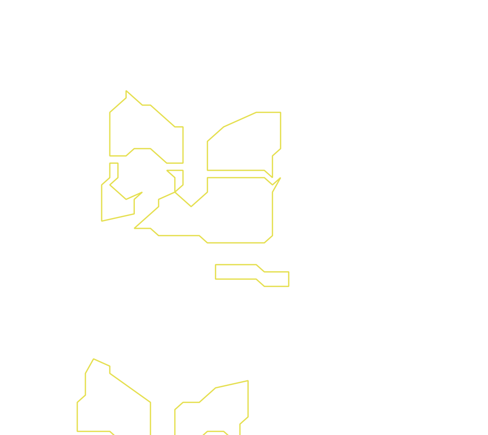 Daksegment ingezoomd met contourlijnen en structuurweergave