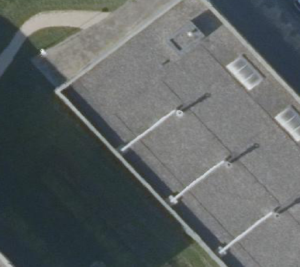 True ortho luchtfoto van Schagen met zicht op woning