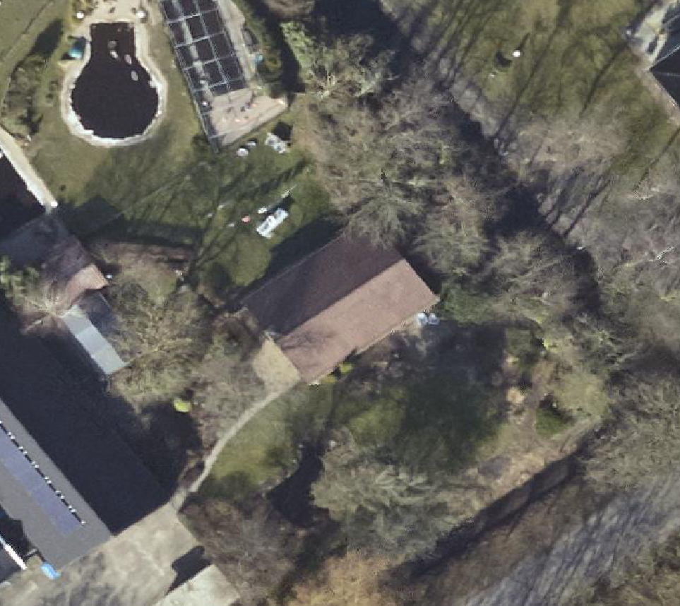 True ortho Luchtfoto op daksegment