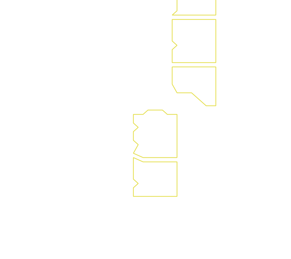 Daksegment ingezoomd met contourlijnen en structuurweergave