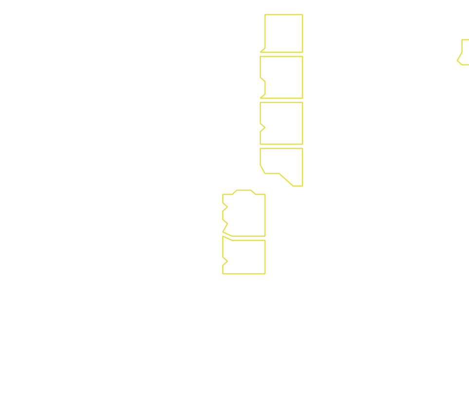 Daksegment met contourlijnen en structuurweergave