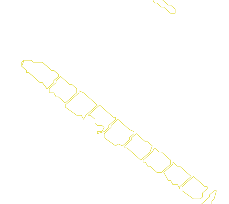 Daksegment met contourlijnen en structuurweergave