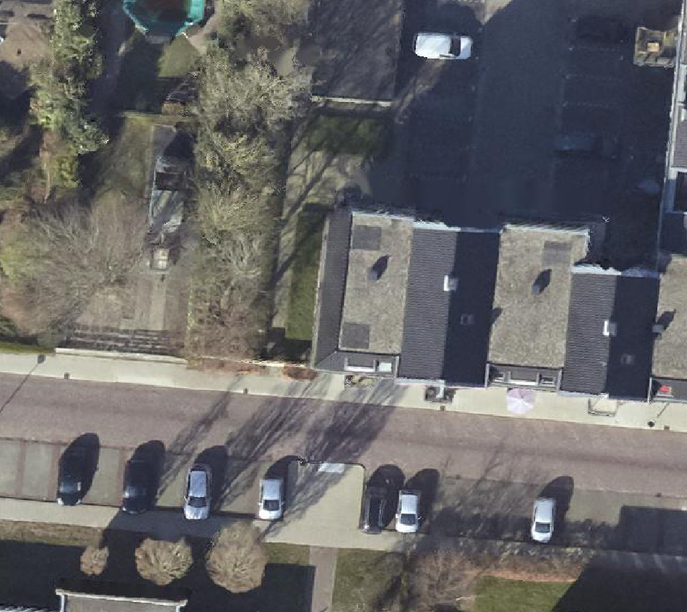 True ortho Luchtfoto op daksegment