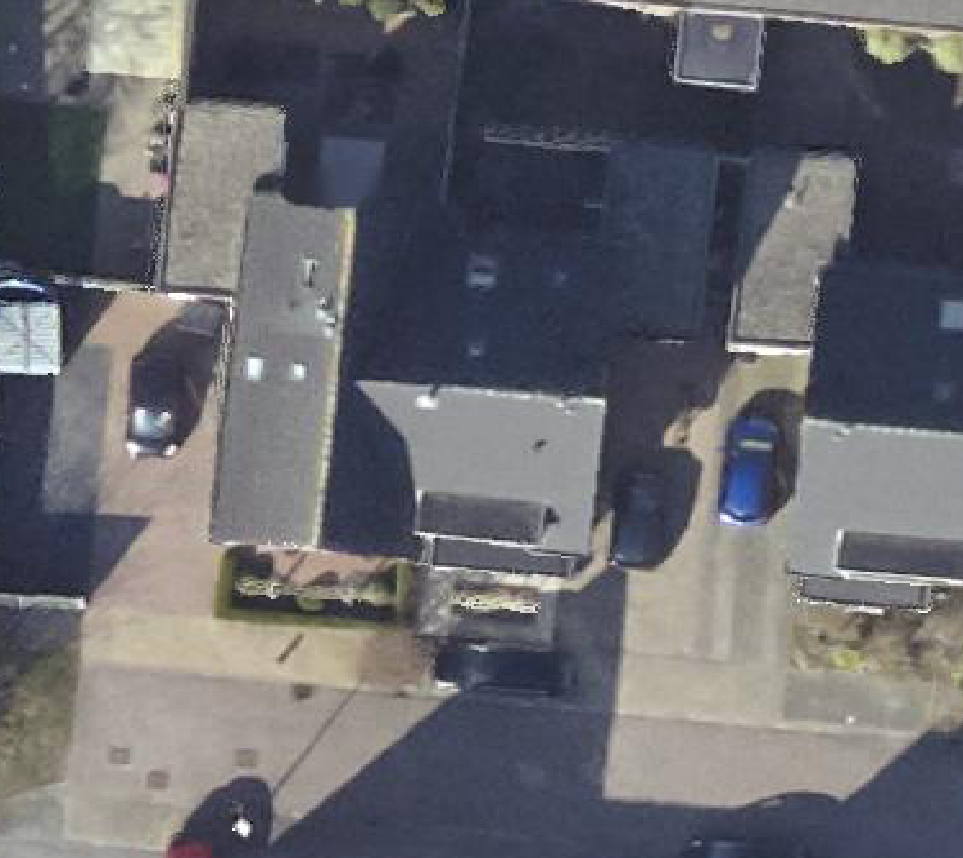 True ortho luchtfoto van Wieringerwerf met zicht op woning