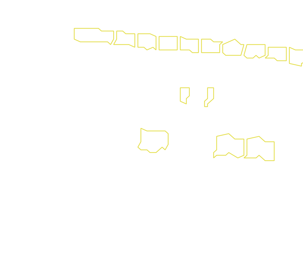 Daksegment met contourlijnen en structuurweergave