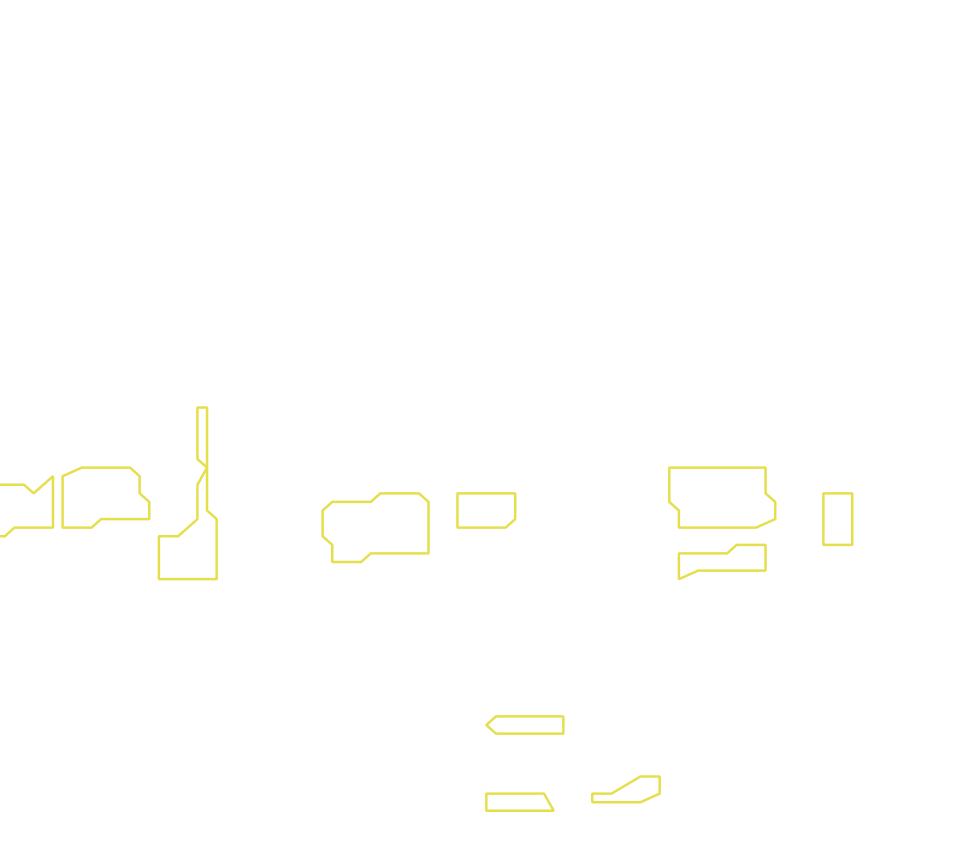 Daksegment met contourlijnen en structuurweergave