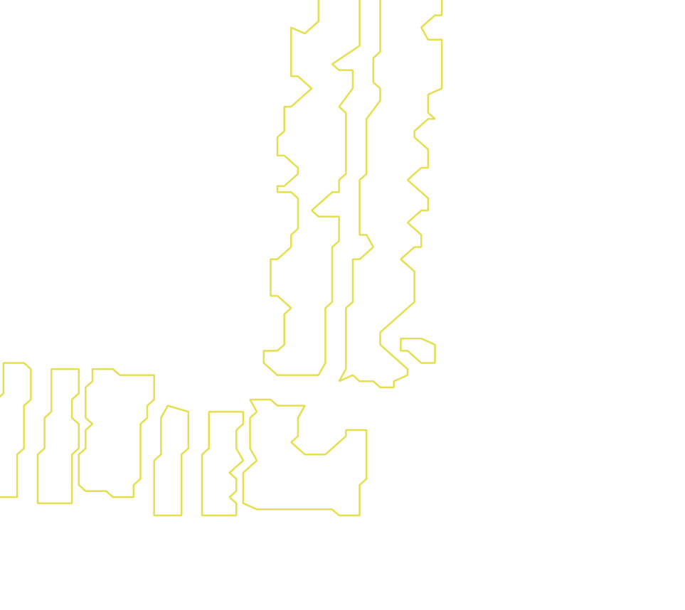 Daksegment met contourlijnen en structuurweergave