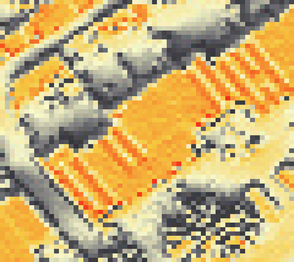 PV-irradiatie op daksegment ingezoomd met intensiteitsverdeling van zonlicht