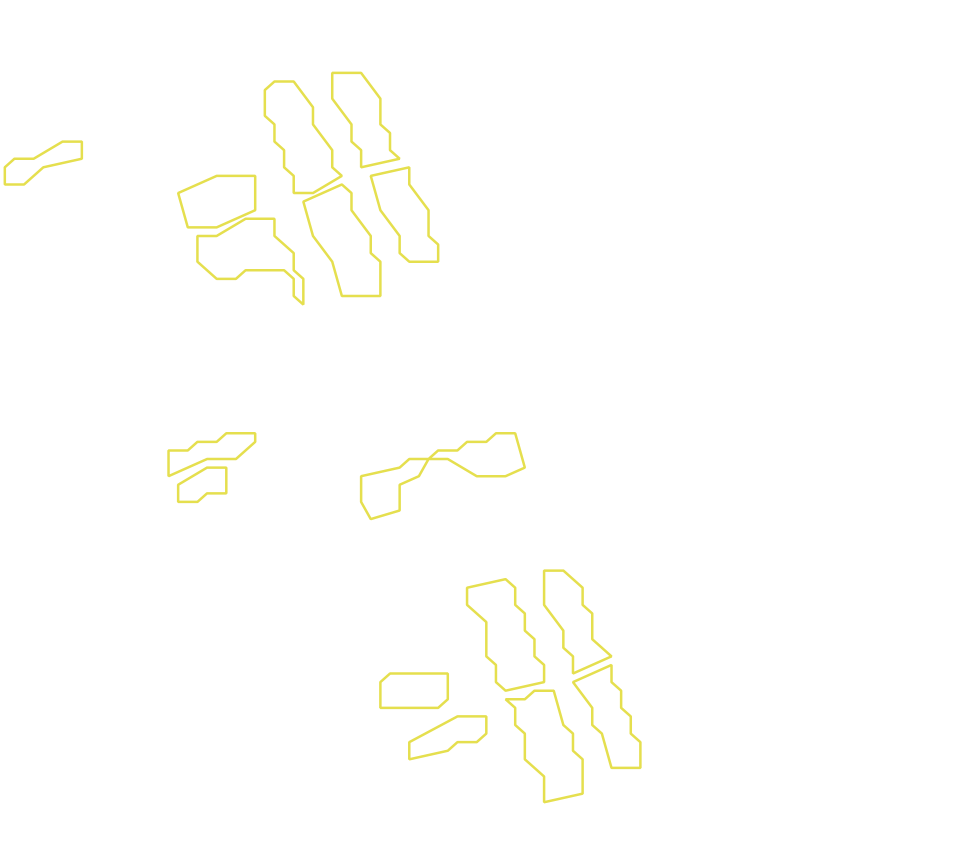 Daksegment met contourlijnen en structuurweergave