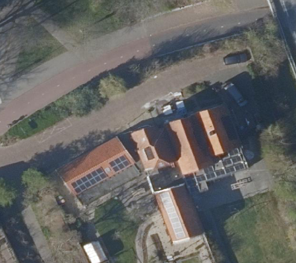 True ortho Luchtfoto op daksegment