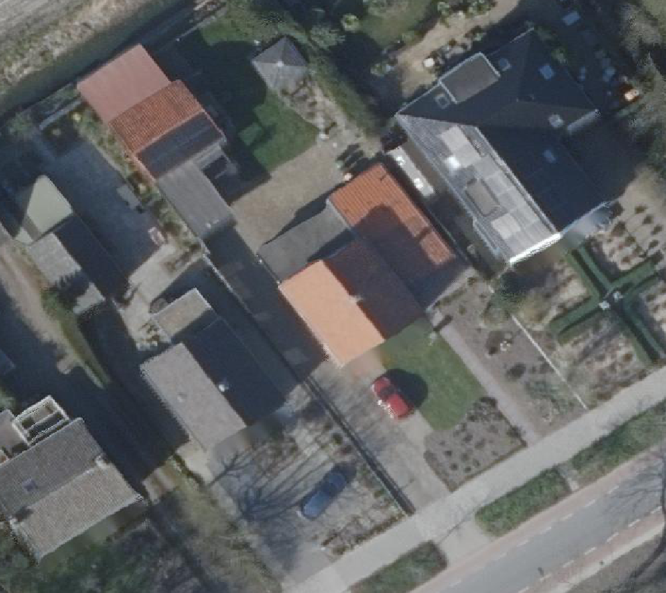 True ortho Luchtfoto op daksegment